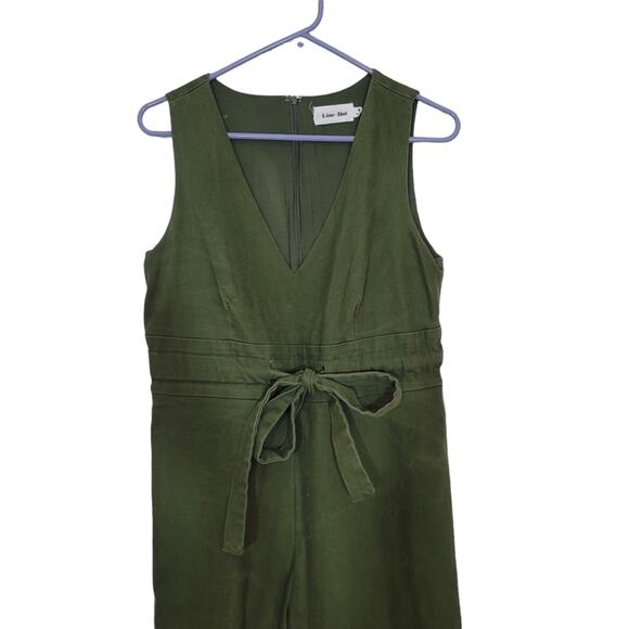 Line & Dot Green Jumpsuit - Picture 4 of 7